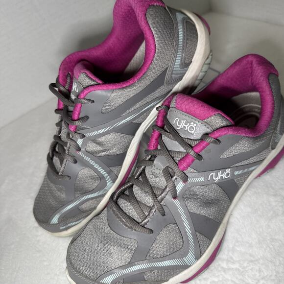 Ryka Women's Influence Frost Grey/Rose/Pale Aqua Training Size 8 - Picture 3 of 7